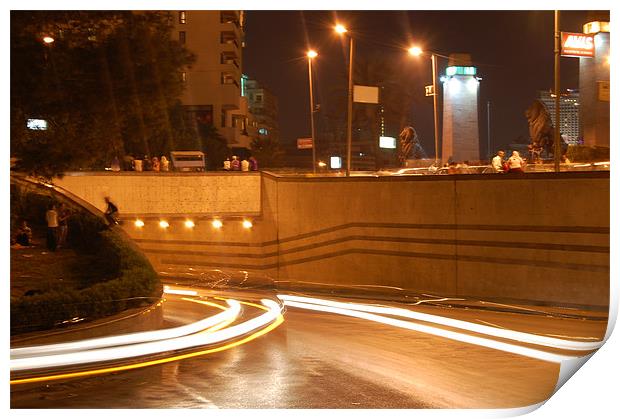 Speed Traffic in Cairo Print by Jonathan Reid