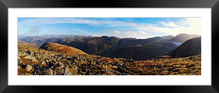 lakeland view Framed Mounted Print by eric carpenter