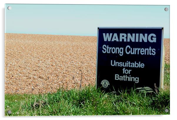 Seaside Warning Acrylic by Gemma Shipley