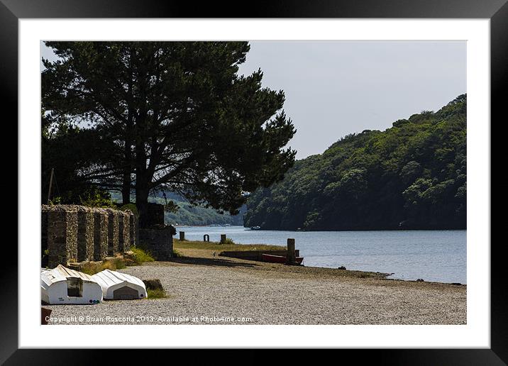 Old Quay Deveron Framed Mounted Print by Brian Roscorla