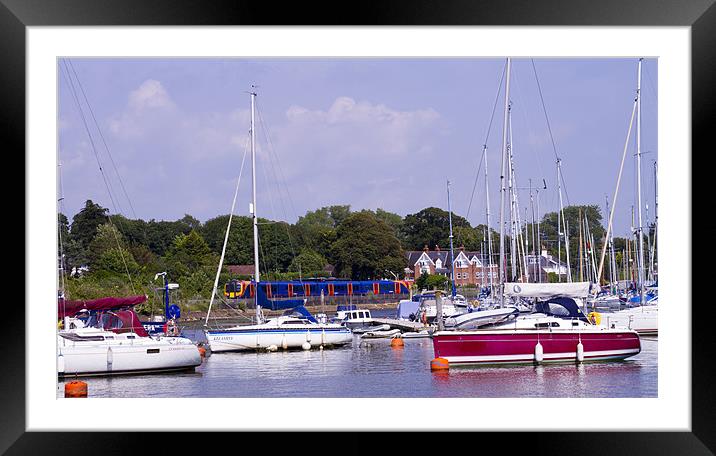 Lymington Hampshire Framed Mounted Print by David French