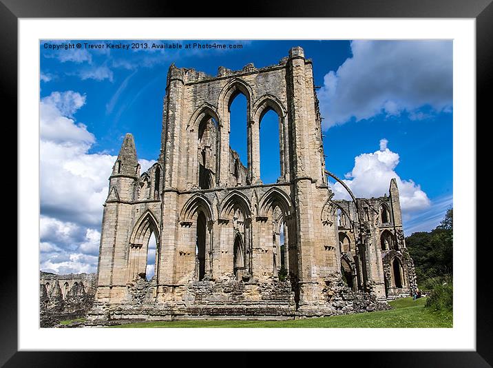 Rievaulx Abbey Framed Mounted Print by Trevor Kersley RIP