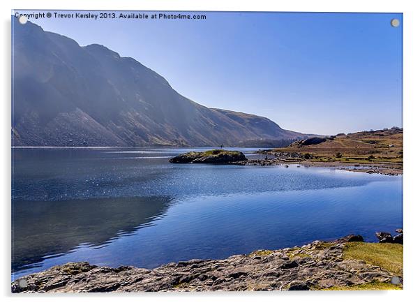 Wastwater Lake District Acrylic by Trevor Kersley RIP