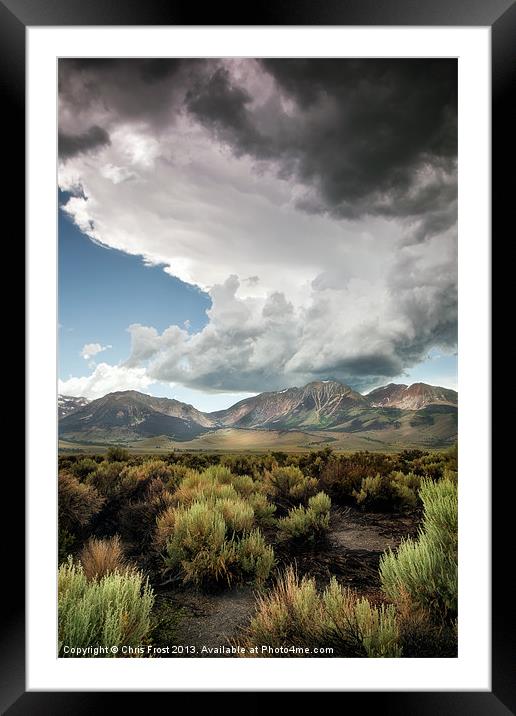 Storms at Mono Lake Framed Mounted Print by Chris Frost