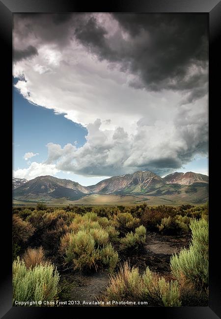 Storms at Mono Lake Framed Print by Chris Frost