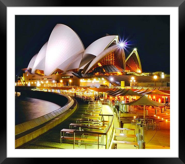 Sydney Opera House Framed Mounted Print by peter tachauer
