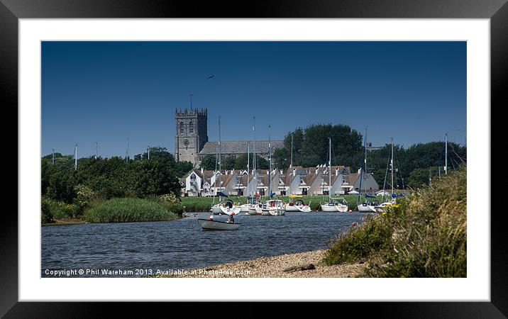 Christchurch Priory Framed Mounted Print by Phil Wareham