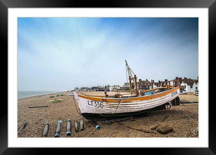 Fishing Boat at Aldeburgh Framed Mounted Print by Stephen Mole