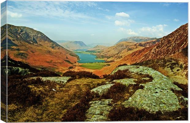 Buttermere view Canvas Print by eric carpenter