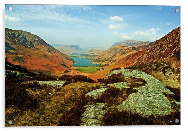 Buttermere view Acrylic by eric carpenter