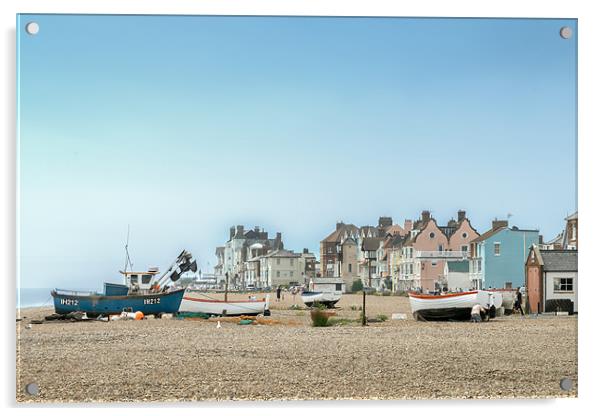 Aldeburgh Beach Acrylic by Stephen Mole
