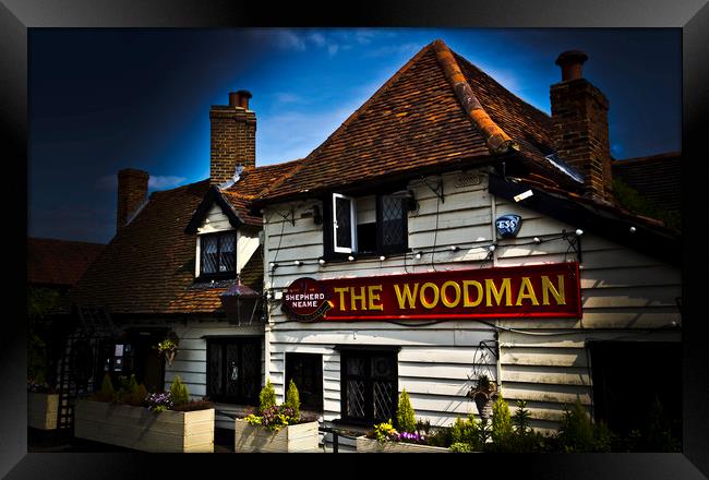 The Woodman Pub Framed Print by David Pyatt