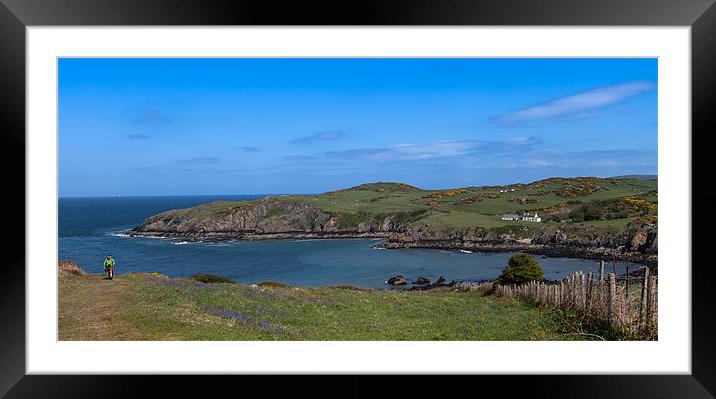 Porth wen Framed Mounted Print by Gail Johnson