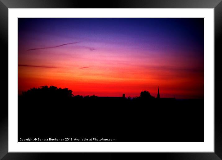 Summer Sunset Framed Mounted Print by Sandra Buchanan