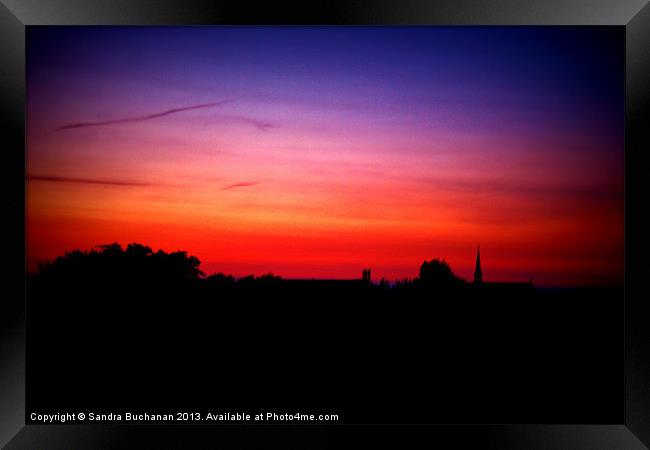 Summer Sunset Framed Print by Sandra Buchanan