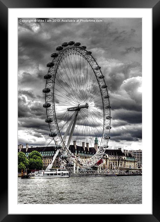 London Eye Framed Mounted Print by Thanet Photos