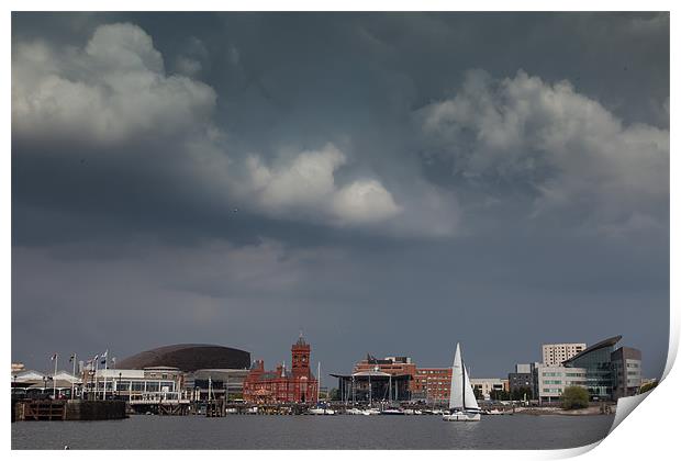 Cardiff bay Print by Gail Johnson