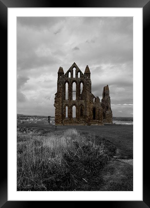 Whitby Abbey Framed Mounted Print by David Pacey
