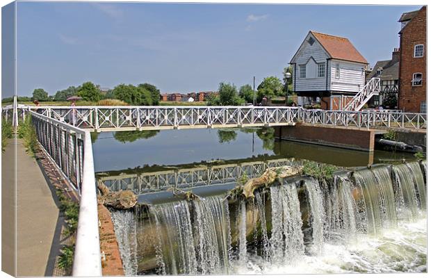 Abbey Mill and Weir Canvas Print by Tony Murtagh