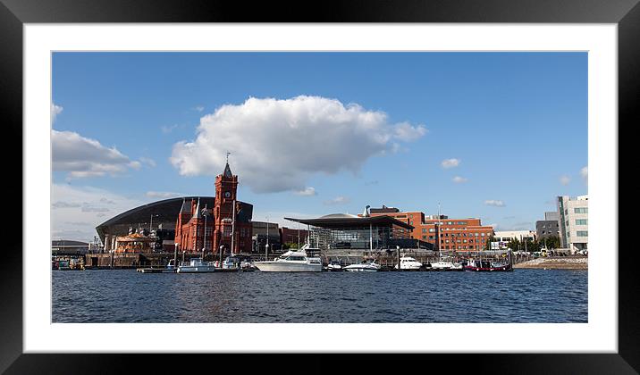 Cardiff bay Framed Mounted Print by Gail Johnson