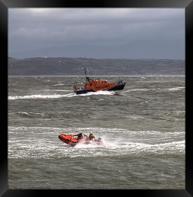 2 Lifeboats Framed Print by Gail Johnson