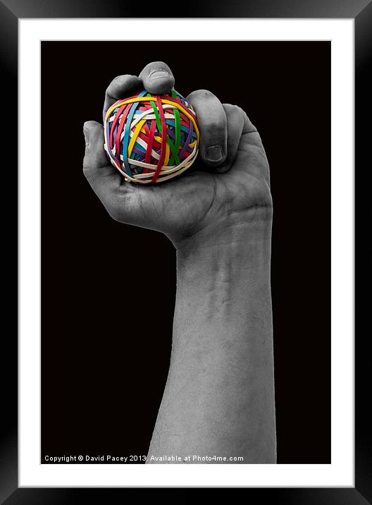 Rubberball Hand Framed Mounted Print by David Pacey