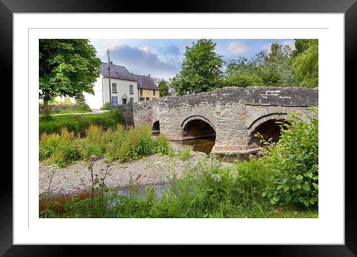 Clun Framed Mounted Print by Andrew Roland