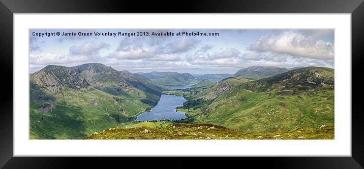 Buttermere And Fells Framed Mounted Print by Jamie Green