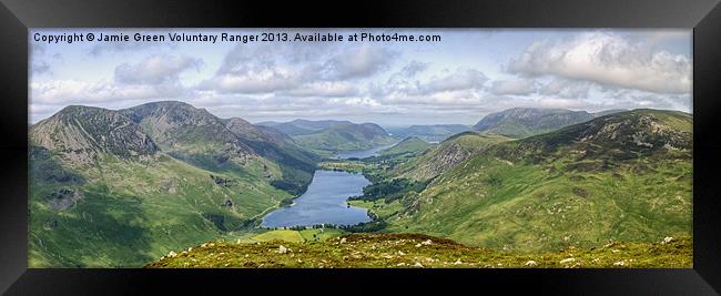 Buttermere And Fells Framed Print by Jamie Green