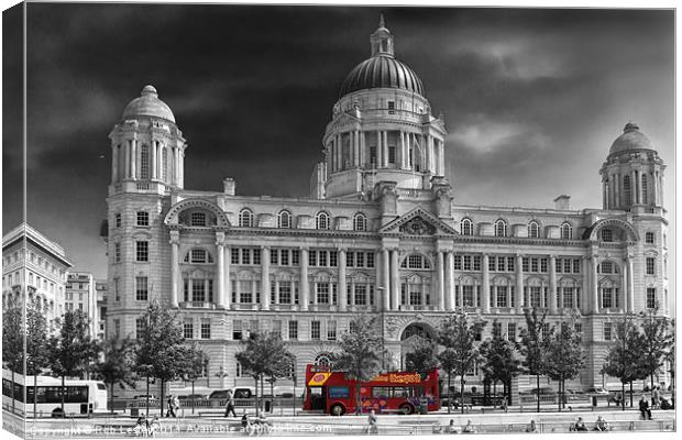 Port of Liverpool building Canvas Print by Rob Lester