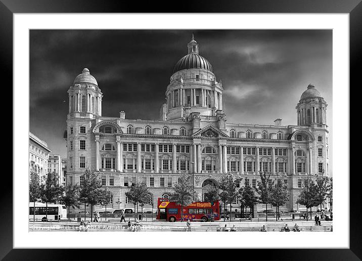 Port of Liverpool building Framed Mounted Print by Rob Lester