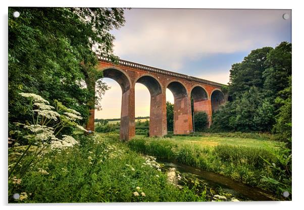 Eynsford viaduct Acrylic by Ian Hufton