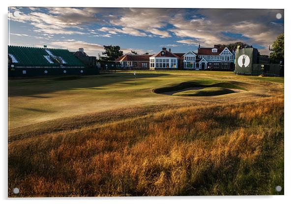 18th Green Muirfield Golf Club Acrylic by Keith Thorburn EFIAP/b