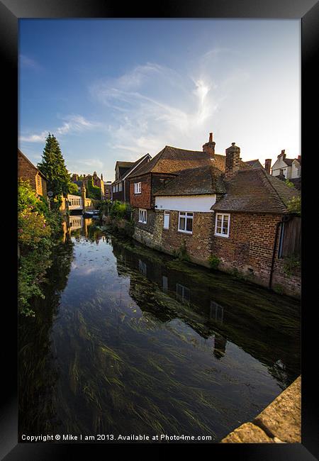 River side houses on the Stour Framed Print by Thanet Photos