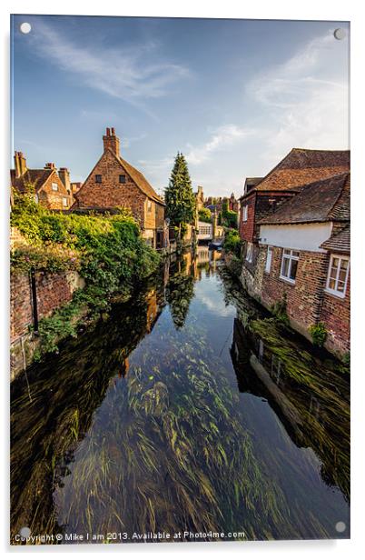 River stour Canterbury Acrylic by Thanet Photos