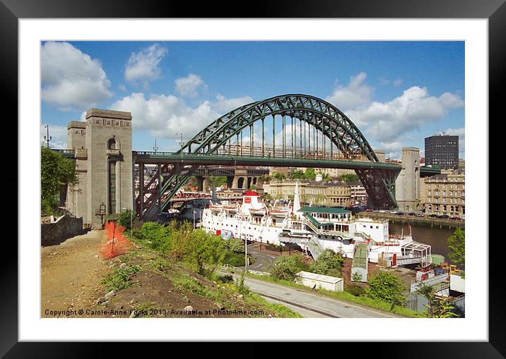Tyne Bridge Framed Mounted Print by Carole-Anne Fooks