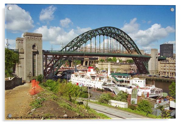 Tyne Bridge Acrylic by Carole-Anne Fooks