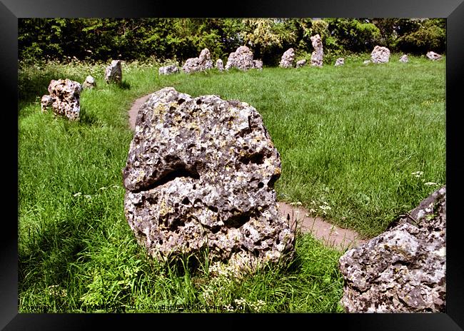 Kings Men Stone Circle Framed Print by Carole-Anne Fooks