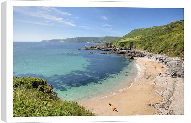 Great Mattiscombe Sand Canvas Print by Andrew Roland