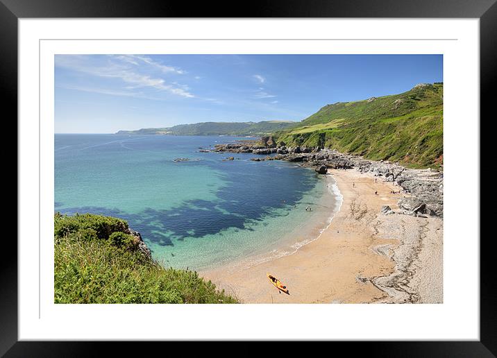Great Mattiscombe Sand Framed Mounted Print by Andrew Roland