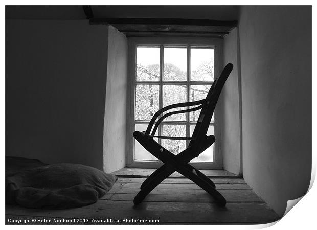 Chair Silhouette Print by Helen Northcott