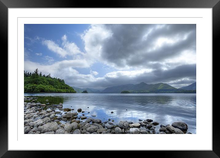 Derwent Water Framed Mounted Print by Andrew Roland