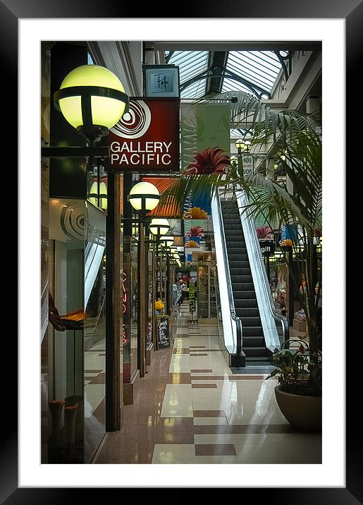Shopping Mall, Auckland, New Zealand Framed Mounted Print by Mark Llewellyn