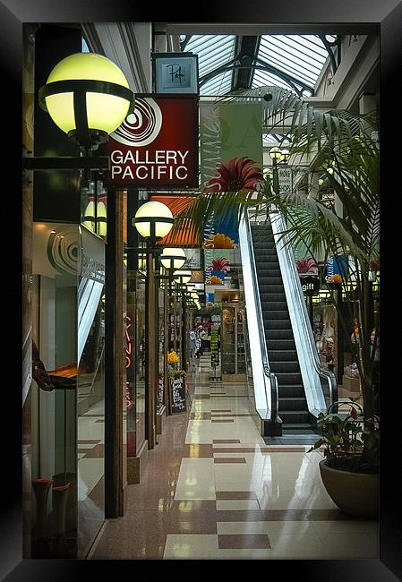 Shopping Mall, Auckland, New Zealand Framed Print by Mark Llewellyn