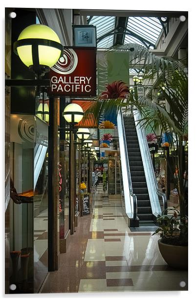 Shopping Mall, Auckland, New Zealand Acrylic by Mark Llewellyn