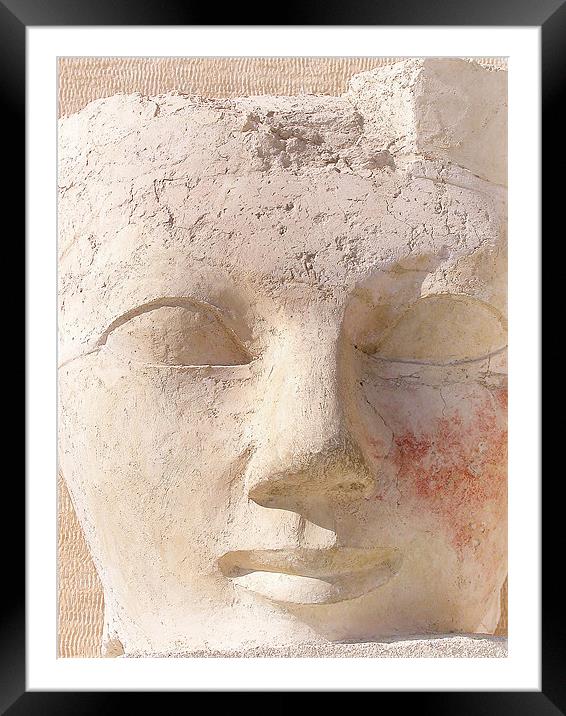 Egyptian Mask Framed Mounted Print by Mary Lane