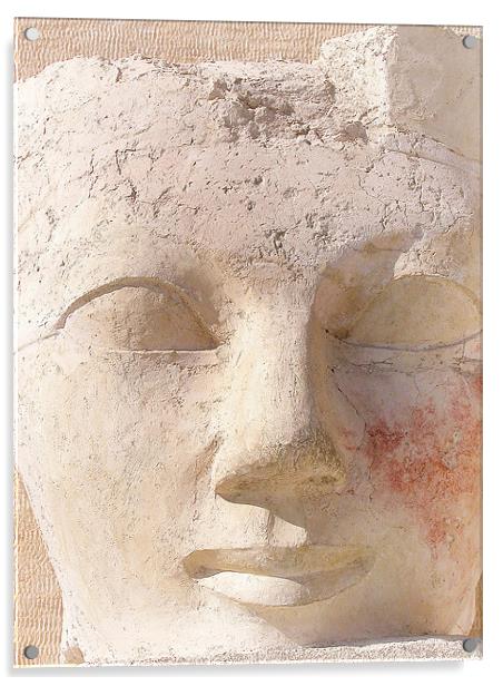 Egyptian Mask Acrylic by Mary Lane