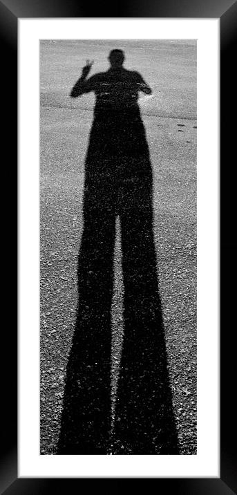 Shadow Me Framed Mounted Print by David Pacey