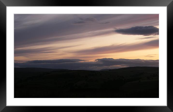 Sunset over the Moors Framed Mounted Print by Susan Mundell