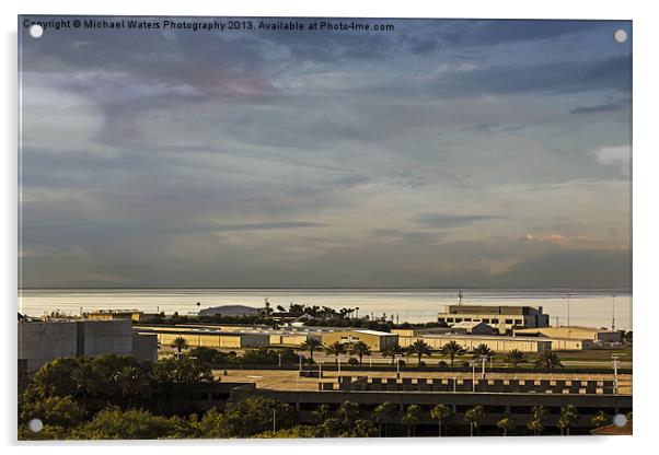 St Petersburg Ocean Sunset Acrylic by Michael Waters Photography